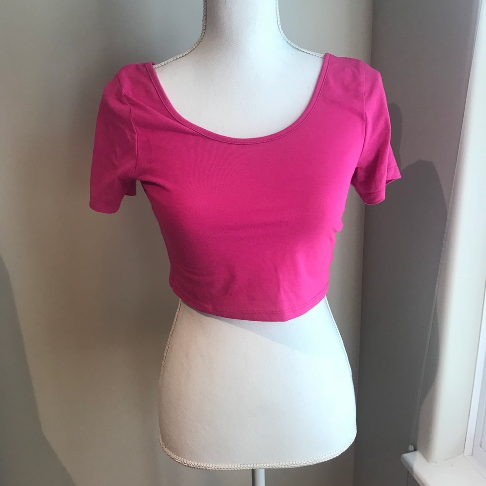 Pink Crop Top